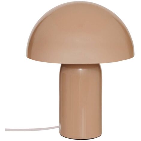 Lampe champignon H24,5 cm Lito métal beige Atmosphera