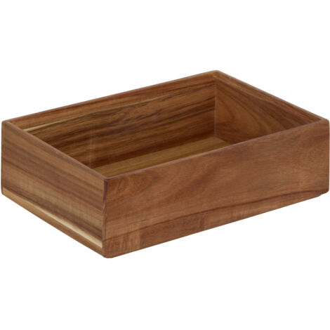 Organisateur de tiroir en bois Marron Foncé 15x23x7 cm