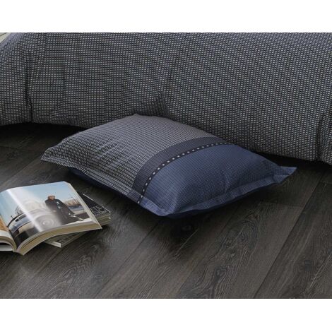 Taie d'Oreiller en Satin de Coton Bleu Foncé 50x70 cm (1/2)
