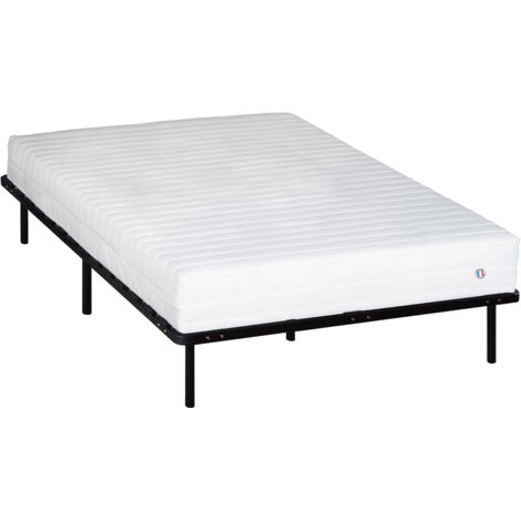 OLYMPE LITERIE Ensemble EGIO 160x200 cm Matelas Latex Like + Sommier Métal (1/5)