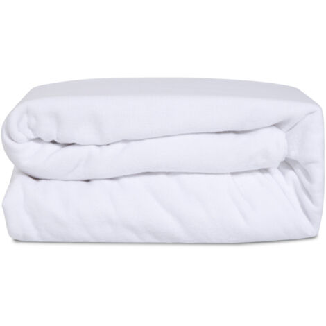 OLYMPE LITERIE Protège matelas absorbant SONGE 90x190 cm Coton gratté (1/5)