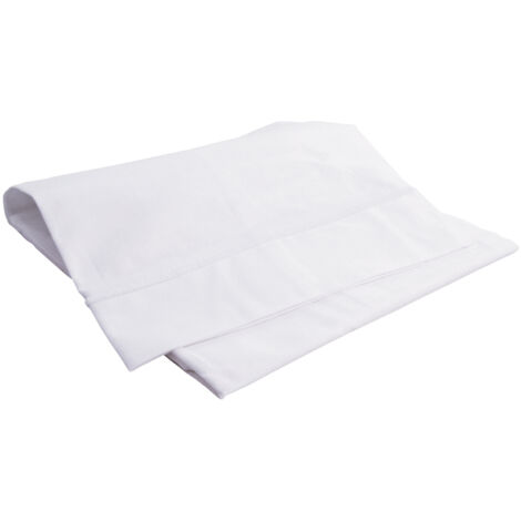 Drap plat avec point bourdon Blanc 80x110 cm (1/2)