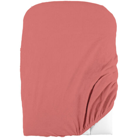 Housse de matelas à langer en éponge bouclette Terracotta 50x75 cm