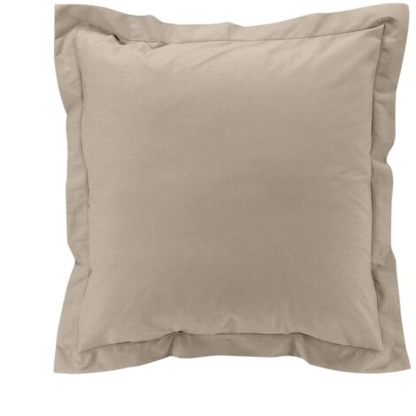 Taie d'oreiller carrée 63x63 cm - Percale 100% coton - Sable