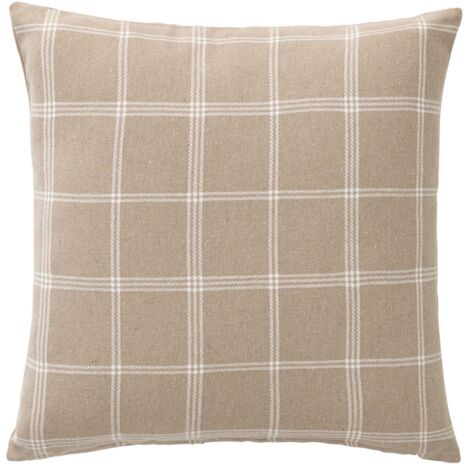 Coussin déhoussable EVEREST 45x45 cm – Tissu tissé – Coloris Sable - 45x45cm - Sable (1/4)