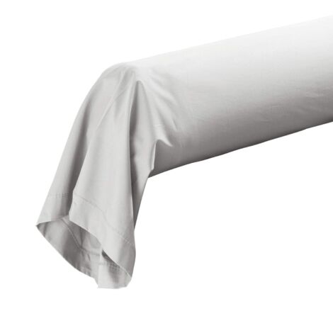 Taie de traversin percale de coton ORIGINE Blanc 85x185 cm