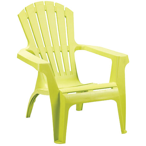 Lot de 2 fauteuils empilables en polypropylène vert clair 75x86x86 cm – Large assise confortable – Idéal pour terrasses et piscines – Ozalide