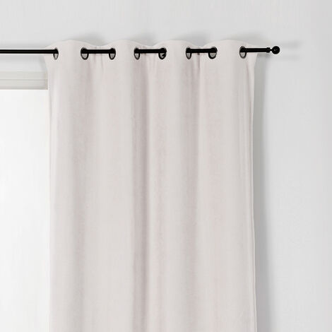 Rideau Alaska isolant et 100 % occultant Blanc Brillant 140x260 cm