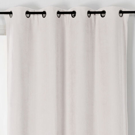 Rideau Alaska isolant et 100 % occultant Blanc Brillant 140x260 cm