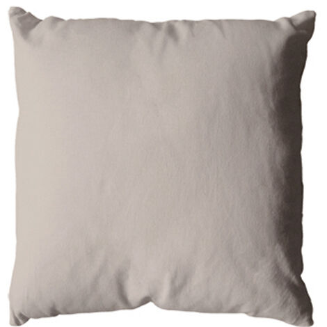 Coussin uni en polyester déhoussable Naturel 40x40 cm