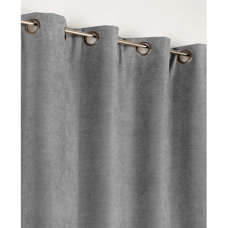 Rideau Alaska isolant et 100 % occultant Gris souris 140x260 cm (1/3)