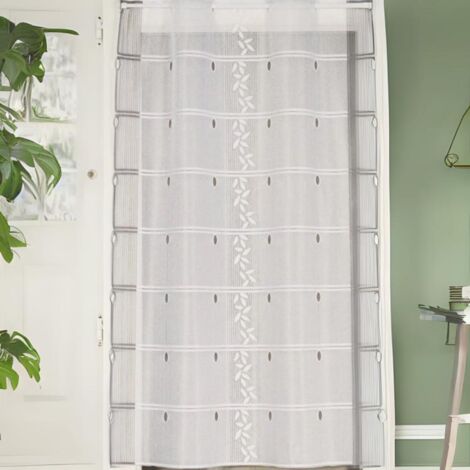 Modulable en maille esprit feuillage Gris clair 90x220 cm