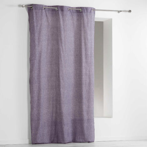Rideau d'ameublement - Effet chiné Violet parme 140x260 cm (1/2)