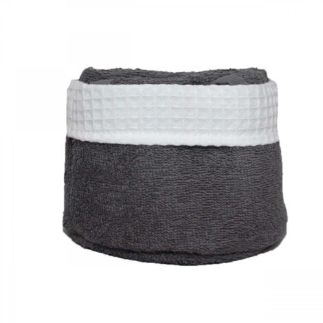Panier invité avec serviettes Gris anthracite 30x30 cm