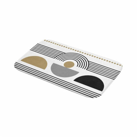 Tapis de bain aux formes géométriques Multicolore 45x75 cm (1/4)