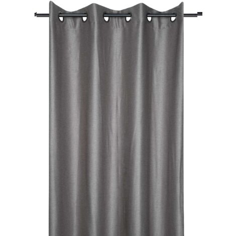 Rideau d'ameublement à croisillons Taupe 140x260 cm (1/2)