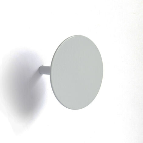 Homemaison – Patère à fixer colorée métal epoxy blanc 68 mm – Fixation murale pour vêtements et bijoux – Dimensions compactes pour espaces réduits