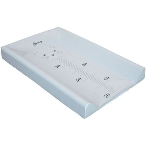 Matelas à langer à rebords Gris clair 50x80 cm