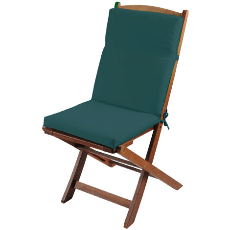 Coussin de fauteuil extérieur assise et dossier MINORQUE Bleu Paon 40x90 cm
