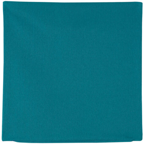 Homemaison – Housse de coussin extérieur 60x60 cm en toile polyester – Résistante aux intempéries – Déhoussable et lavable à 30°C – Coloris bleu foncé