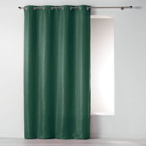 Rideau à Jacquard Discret Vert 140x260 cm (1/3)