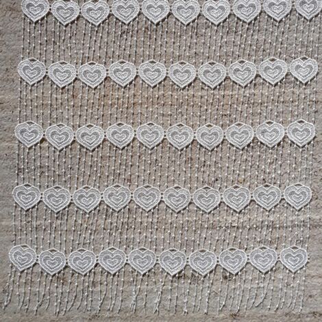 Modulable au style romantique Blanc 60x180 cm