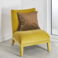Coussin déhoussable en suédine colorée Beige 45x45 cm