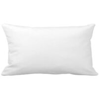 Homemaison – Coussin d'allaitement 30x50 cm – Garniture mousse 100% polyester – Coloris blanc – Vendue à l'unité