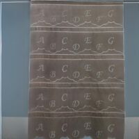 Modulable brodé abécédaire Lin 60x220 cm