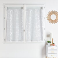 Modulable maille motif pois Blanc 90x120 cm