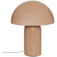 Lampe champignon H24,5 cm Lito métal beige Atmosphera