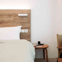 Housse de Couette Unie en 100 % Coton Ecru 200x200 cm