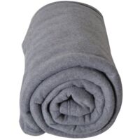 Couverture Polaire Grand Confort Argent 240x220 cm