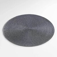Set de table rond et coloré Gris anthracite 35 cm