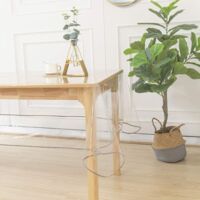 Nappe transparente rectangulaire Transparent 140x300 cm