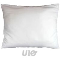 Oreiller uni confort en polyester Blanc 50x70 cm