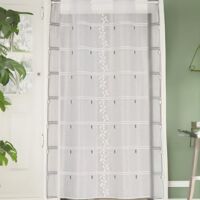 Modulable en maille esprit feuillage Gris clair 60x220 cm