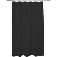 Rideau de douche 180x200cm modern color gris charbon - 5five