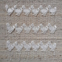 Modulable en macramé Blanc 90x120 cm