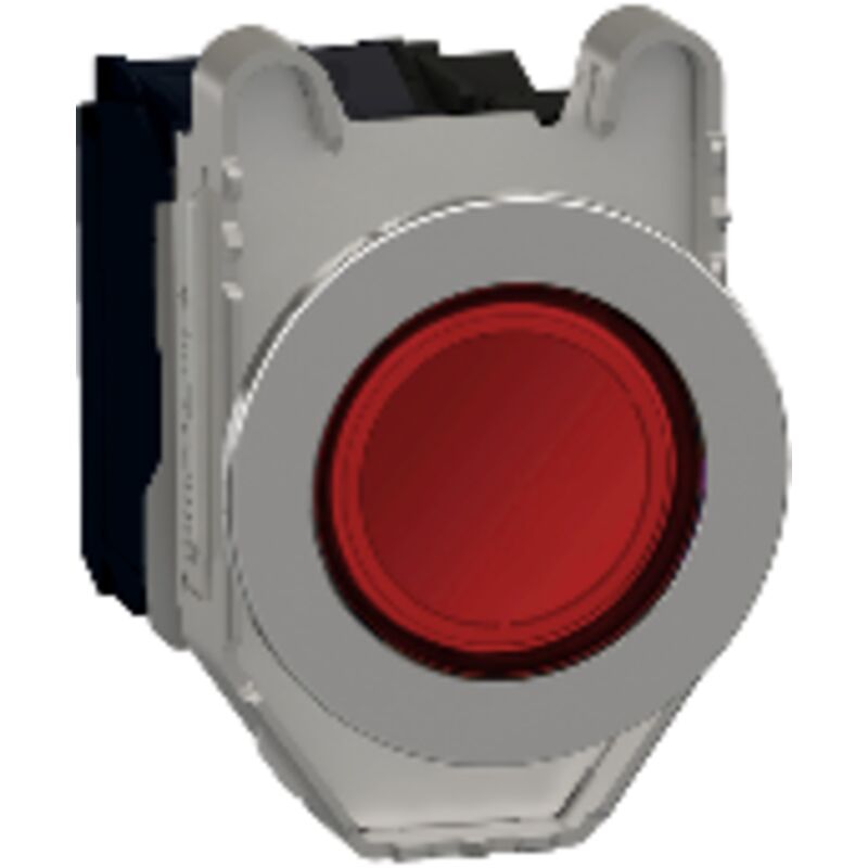 Bouton-poussoir Schneider Electric XB4FA3341 Blanc - Montage Encastré, Marqué 1F, Neuf