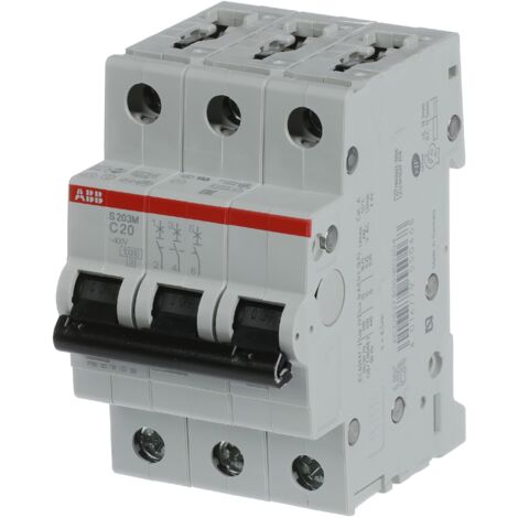 Disjoncteur S200M 3P C20 10kA - ABB2CDS273001R0204