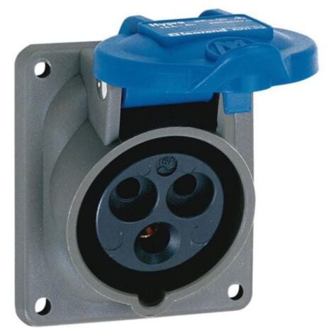 Prise fixe Hypra IP44 16A - 200V à 250V - 3P+T - plastique - LEGRAND (1/2)