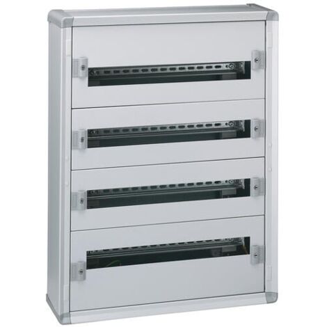Coffret distribution métal XL³160 tout modulaire 4 rangées 750x575x147mm - 96 modules - LEGRAND