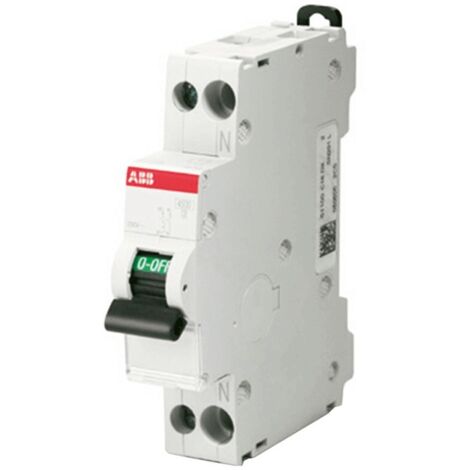 Interruptor Magnetotérmico Abb 1P+N 25A 4,5kA Curva C 1M SN201LC25