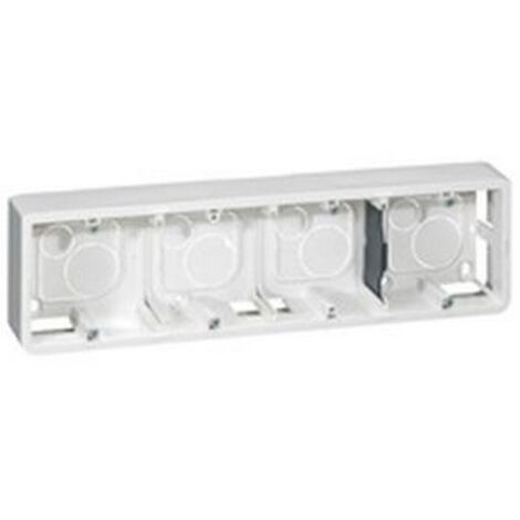 Legrand 080284 - Marco Mosaico Prog para Soporte ref. 802 54 - profundidad 40 mm - 10 o 4x2 mod horiz