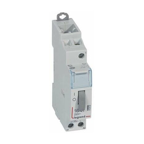 Télérupteur CX³ standard avec bornes à vis 1P 16A 250V contact 1F - tension commande 12V - 1 module - 412404 - LEGRAND