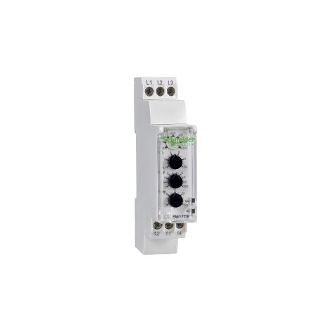 Zelio control ordre absence de phase, asymetrie, sur et sous tension 208..480VAC - RM17TE00 (1/3)