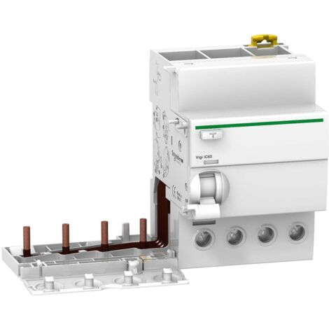 Bloque diferencial VIGI 4P 63A 300mA IP20 con montaje en carril DIN y retardo instantáneo