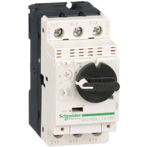 Disjoncteur moteur GV2P 13 à 18 A 3P 3d déclencheur magnétothermique - GV2P20