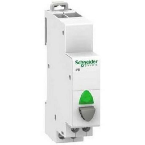 Pulsador modular 20A 1Z con indicador luminoso verde iBP A9E18036